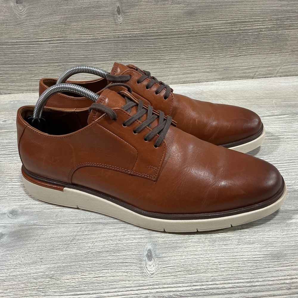 Allen Edmonds Mens Carson 6839 Brown Leather Slip On Hybrid Oxfords Size 10 D